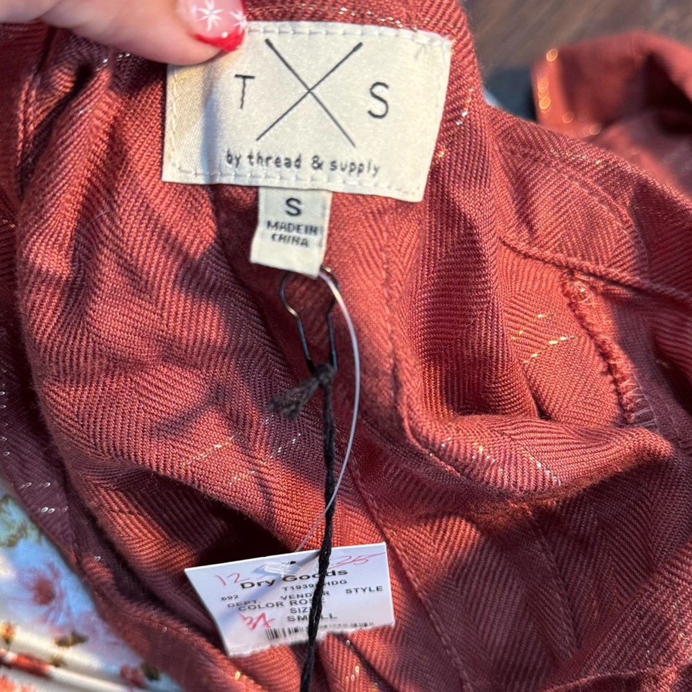 Rust Button-Up Shirt - Picture 2 of 4